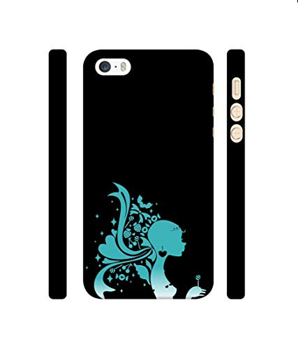 Image of Amazon Brand - Solimo Designer Lady Vector N 3D Printed Hard Back Case Mobile Cover for Apple iPhone 5 / 5S