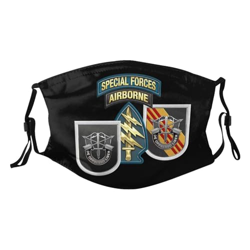 US Army 5th Special Forces Group Vietnam Adult Dust Mask Adjustable Dust Face with 2 Filter12