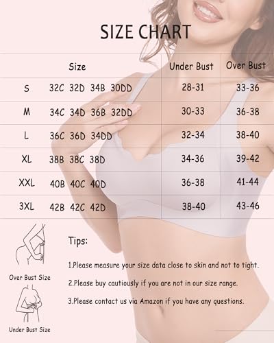 Vinfact Push Up Bras for Women No Underwire Seamless Wireless Bras Full Coverage Comfortable Supportive Bralettes2