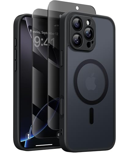 GOLBINBOX Matte Hülle für iPhone 17 Serie mit 1x Sichtschutz
