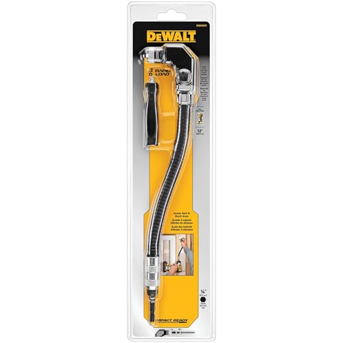 Image of DEWALT Right Angle Attachment, Flex Shaft, Drill Attachment, 12-Inch (DWARAFS)
