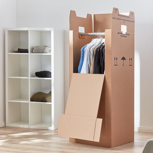 3 x Kleiderbox mit Stange - 6