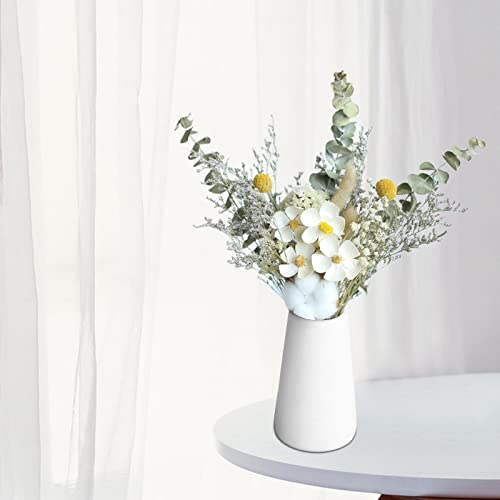 Ramo de Flores Secas con Hojas de Eucalipto y Violetas Blancas miniatura 2