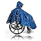Fonakei Rollstuhlponcho, Rollstuhlabdeckungen Wasserdicht mit Reflektorstreifen, Leichte Regenponchos für Erwachsene, Wiederverwendbarer, wasserdichter Regenmantel, Zubehör für Elektrorollstühle