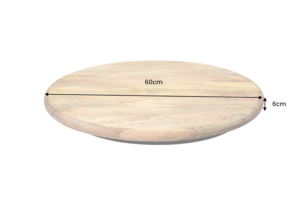 Drehteller SERVANT - 60cm - natur - Mangoholz drehbar handgefertigt