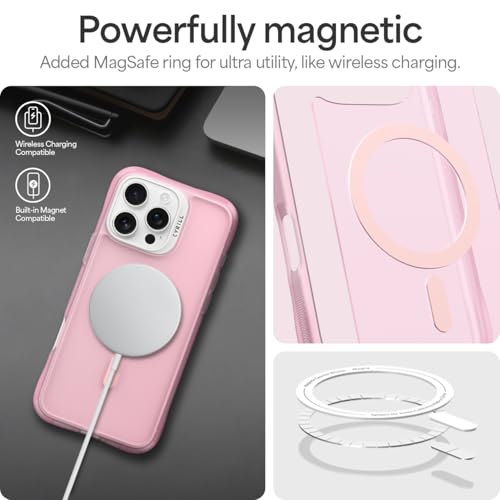 Image of Spigen Cyrill UltraSheer Mag for iPhone 16 Pro Case, Semi-Transparent iPhone 16 Pro Back Cover - TPU+PC｜Pink