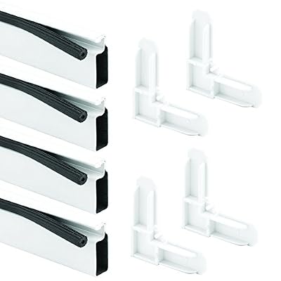 Prime-Line PL 7813 Screen Frame Kit, 5/16 in. x 3/4 in. x 48 in., Aluminum, Painted White, Pack of 1 Kit