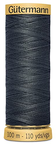 Hilo de algodón natural 110yd gris miniatura 1