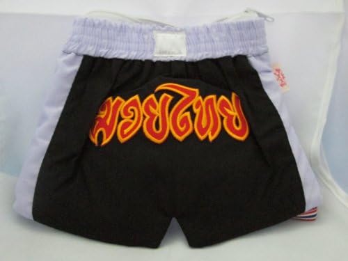 Muay Thai Patches Shorts Bag Back Color Cotton Zipper Handmade Purses Fabric