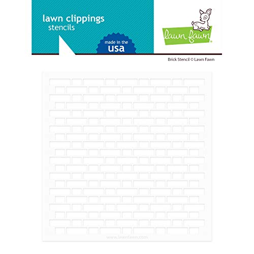 La Mejor Lista de Estarcidos disponible en línea para comprar. 46 Lawn Fawn LF2364 - Plantilla para estarcido de ladrillo