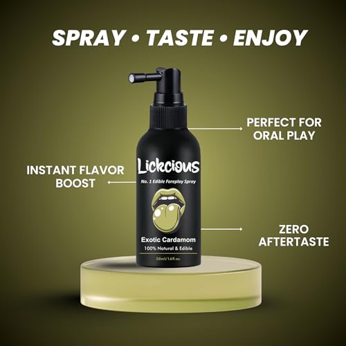 Image of Exotic Cardamom Oral Spray for Couples | Edible Water-Based Flavoured Spray | 100% Vegan, Dermatologically & Clinically Tested | Made in India | 50 ml