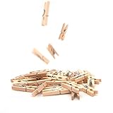 FÜR KREATIVE KÖPFE - können die Mini-Holzklammern zum Basteln und für kreative Ideen für Adventskalender, Weihnachtsschmuck, Ostern, Hochzeitsdeko, Geburtstagsgeschenke, Gastgeschenke, Tischkarten, Grußkarten, Pinnwand, Urlaubserinnerungen, Fotoseile, Fotonetze zum Aufhängen von kleinen Bildern und vieles mehr verwendet werden.
