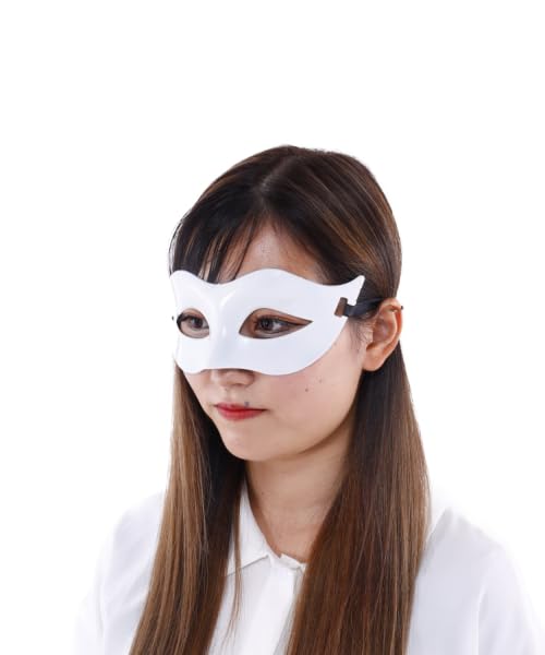 Amazon.co.jp: ベネチアンマスク ホワイト マスク ドミノマスク