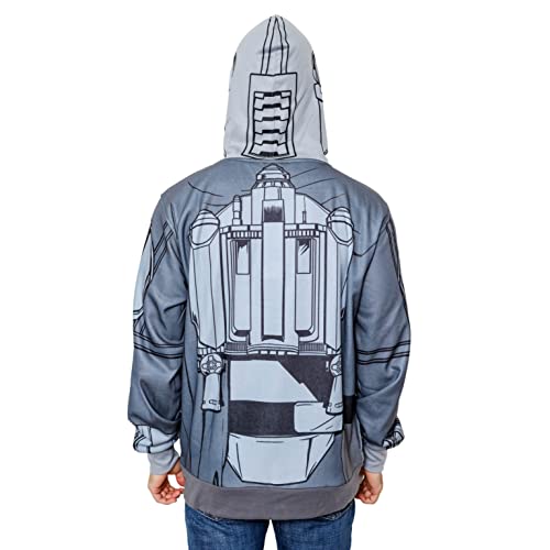 Sweat Mandalorian Star Wars anthracite XL pull à capuche pour fan - 5
