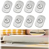 Selbstklebende Mini-Rollen, 8 Stück 360° Schwenkbare Kugelrollen für Küchengeräte, Möbel und Kleingeräte, Kleberollen für DIY, Mülleimer, Aufbewahrungsboxen (Grau)