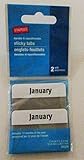 Staples Notetabs, 2 X 1.5 Inches, Months, 2 Sets of 12 (Similar to Avery 16304)