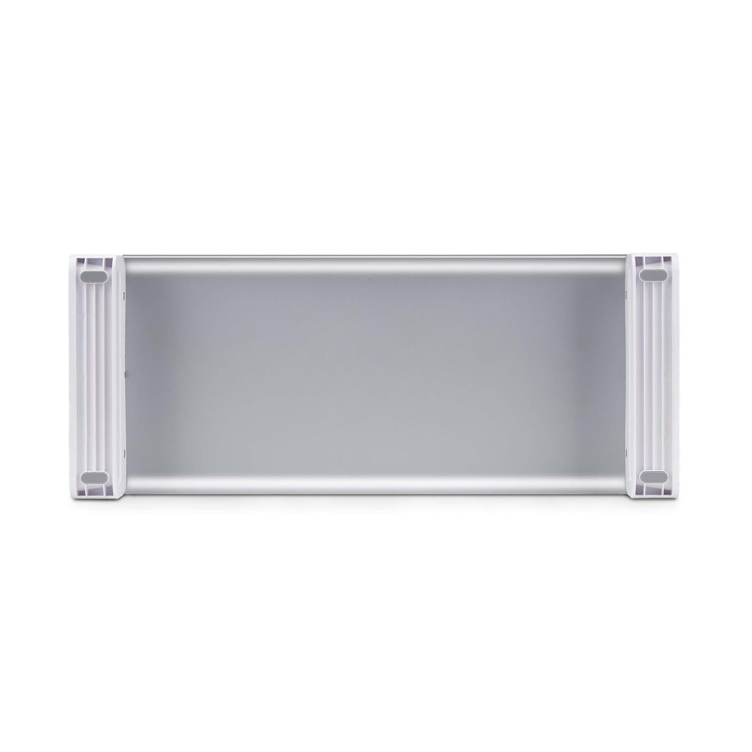 StarTech Soporte Elevador Ergonómico para Monitor (1MFSW-Monitor-Riser) | Altura fija de 9cm, Área de plataforma 186x534mm, Construcción de acero robusta
