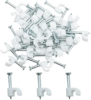5mm Round Cable Clips 100pcs Assortment Cable Holder Management Wire Tidy Clips