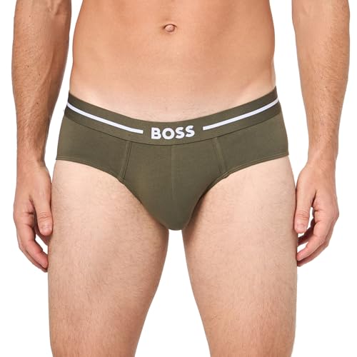 BOSS Men's 3-Pack Bold Logo Hipster Briefs2