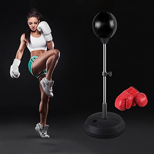 image for Lenoxx Hacienda Free-Standing Boxing Set - PU Punching Bag Set with St