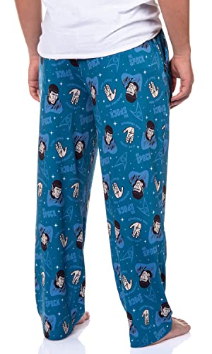 Star Trek Mens' TV Show Series Spock Tossed Print Sleep Pajama Pants4