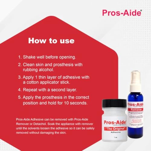 pros-aide34the original34 1 oz - official patented formula by adm tronics - goes on white dries clear