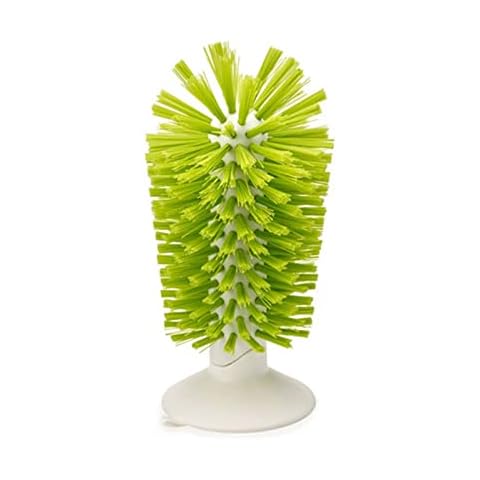 RSTYS Water Bottle Cleaning Brush Glass Cup Washer with Suction Base,Glass Cleaning Brush for Water Bottle,Cleans Vases, Glass,Goblet, Pitchers & Mugs Cover