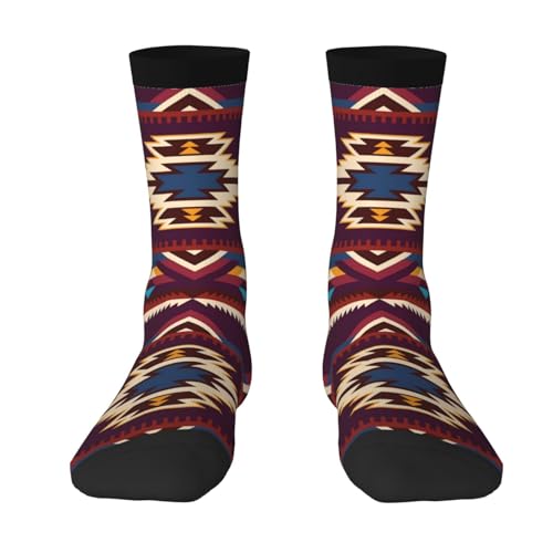 WAFICAC Calcetines deportivos aztecas navajos nativos del suroeste de EE. UU. Calcetines deportivos divertidos y novedosos para mujeres y hombres.