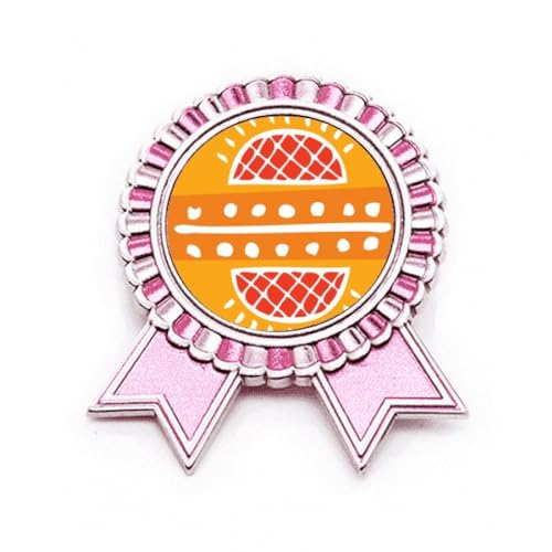 Broche rose en métal totem Mexique pin rouge aux finitions de prestige