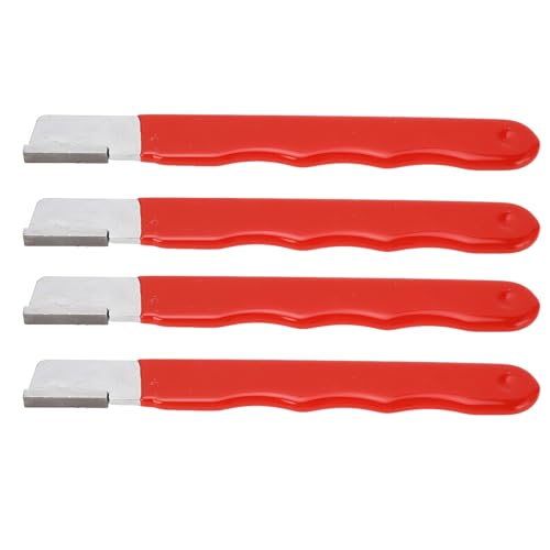 Haofy Mini Cortador Afilador de Herramientas de Jardín para Tijeras Podadoras, Pequeño y Portátil para Entusiastas del Aire Libre, 4 Uds. (rojo brillante)