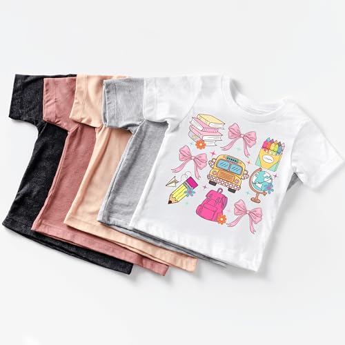 Coquette School Shirt,Back to School Shirts,Teacher Coquette Pink Bow T-Shirt,Cute Teacher Gift,First Day of School Tee4