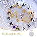 Veemoon Resin Cast Clock Mold Silicone Epoxy Casting Clock Mold Handmade DIY Roman Numerals Wall Dial Kit Round Dial Craft Making Tool Set Home Wall Hanging Ornaments