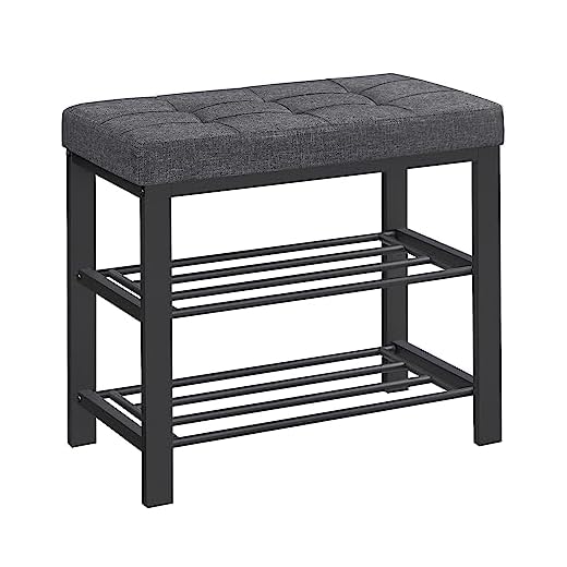 SONGMICS Entryway Shoe Storage Bench