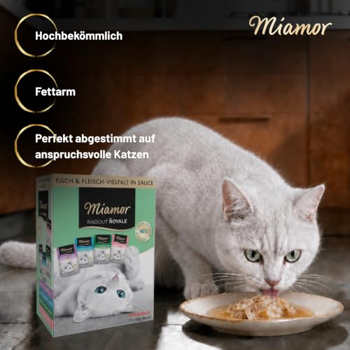 Miamor Ragout Royale Fisch-/Fleischvielfalt in Sauce Multibox 4x12x100g