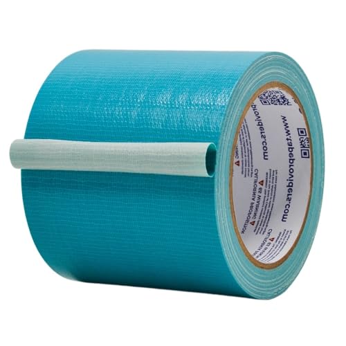 Image of MAT Duct Tape Teal Blue Industrial Grade, 4 inch x 60 ft. Waterproof, UV Resistant for Crafts, Home Improvement, Repairs, & Projects
