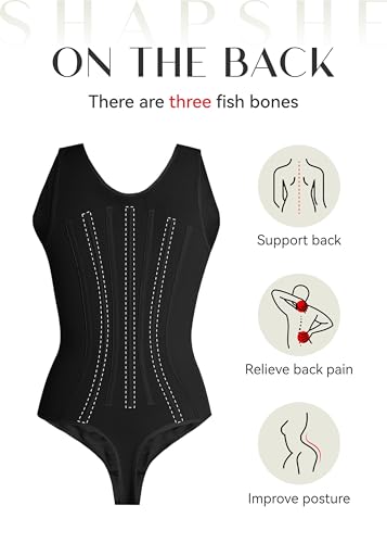 SHAPSHE Shapewear for Women Tummy Control Faja Body Shaper Full Body Fajas Colombianas Moldeadoras with Bra3