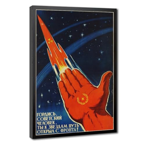 Impression sur toile premium Soviet Man Be Proud décoration bureau