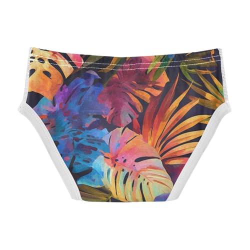 KLL Leaves Monstera Blots Baby Boys Comfort Boxer Briefs Breathable Children Panties2