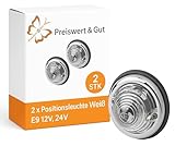 Set aus zwei Leuchten: Mit zwei Positionsleuchten im Set erhalten Sie eine gleichmäßige und umfassende Beleuchtung, die die Sichtbarkeit des Anhängers auf beiden Seiten erhöht.