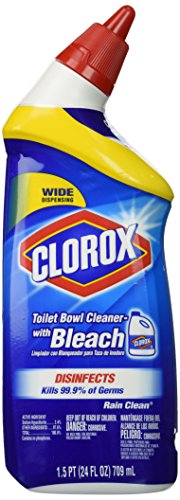 Image of Clorox Toilet Bowl Cleaner with Bleach Rain Clean Scent Bottle 24 Oz, 2-Pack