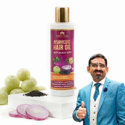 Image of Onion Hair Oil for Hair Fall Control & Helps Promote Hair Growth with Sandalwood, Almond, Rose Oil & Black Seed Oil Extracts for All Hair Types - 100 ml