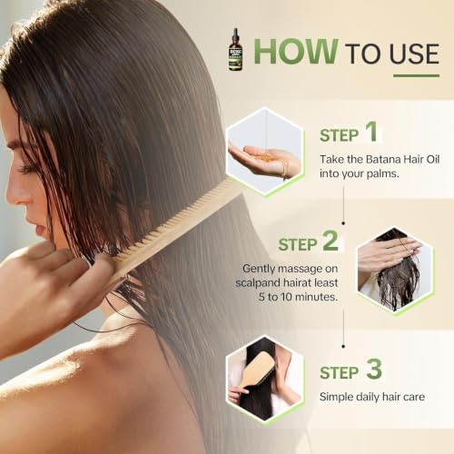 Image of DCXC 100% Pure Batana Oil for Hair Growth - Natural Scalp Care & Hair Thickening Treatment | Revitalizes Damaged Hair, Reduces Breakage & Enhances Shine | Deep Conditioner for All Hair Types (DCXC BATNA OIL-60ML)