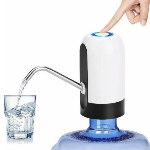 Bebedouro Bomba Elétrica Para Garrafão Galão D'água 5 a 20 LitrosRecarregável portátil para carrega