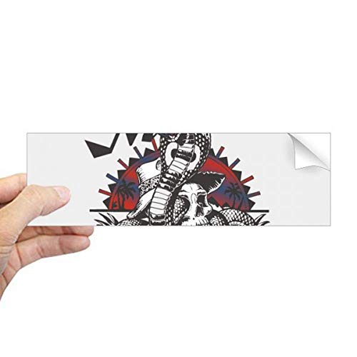 Autocollant cobras et créatures pour ordinateur portable sticker rectangulaire DIYthinker