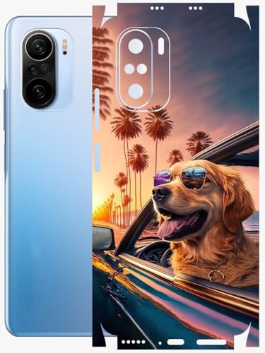 Image of AtOdds - Full Body Back Screen Guard Protector Film - Lamination Wrap Skin Sticker Compatible with XIAOMI Mi 11X PRO | Scratchproof Matte Finish (Happy Doggo)