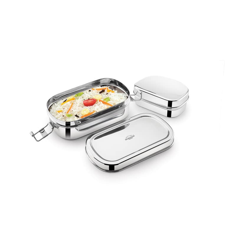 HORIZON Stainless Steel Lunch Box Capsule CHAK DE (Small) Unbreakable lid Tiffin Box Lunch Box for School, Office Kids, Adults - Small (B0BN8V2RY6) Amazon Price History, Amazon Price Tracker