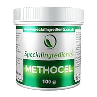 METHOCEL (Methylcellulose) 100g HERSTELLUNG WARMER GELE, DIE IM MUND SCHMELZEN (DEUTSCHE ETIKETTEN UND ANLEITUNGEN)
