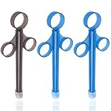 3 Stück Schmiermittel Applicator, Lube Tube Spritzen, Wiederverwendbar Schmiermittel Spritze mit Traktionsring und Fingergriff, Spritze Anal, Anal Vagina Syringe für Schmiermittel