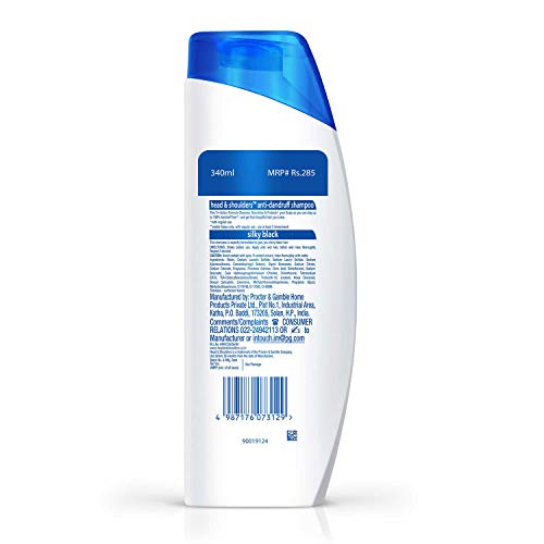 Image of Head & Shoulders , Anti Dandruff Shampoo, Silky Black, 340 ml