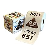 Happy 65th Birthday Toilet Paper Prank Funny Gag Gift!